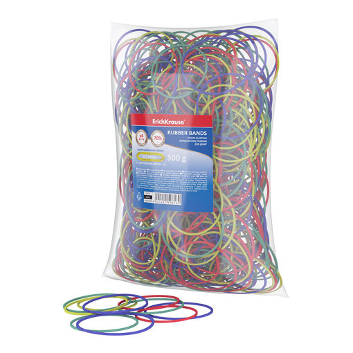 Picture of EK RUBBER BANDS 100MM COLOURED 500G